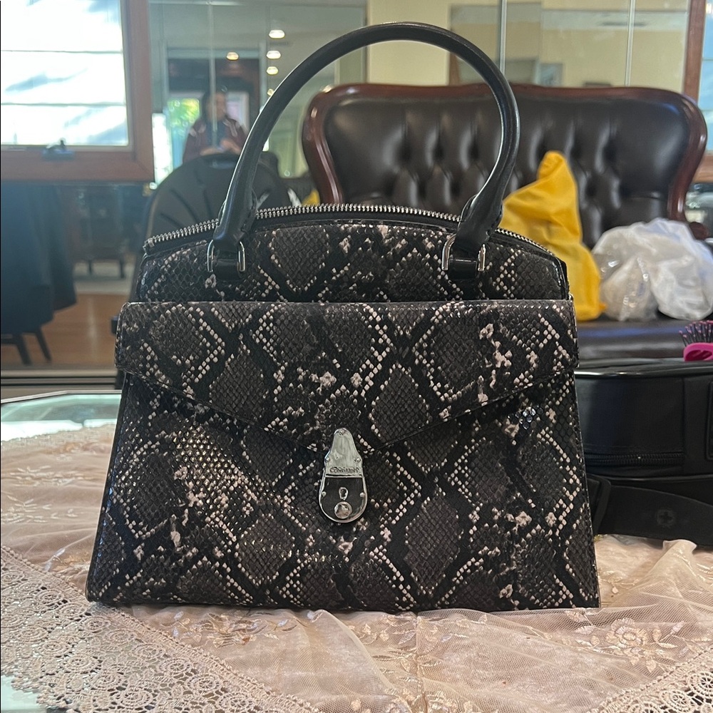 Calvin Klein Snake Print Handbag